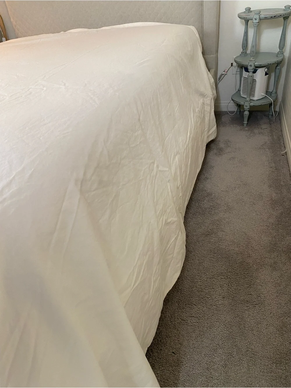Liz Claiborne Cream King flat sheet Egyptain cotton luxurious tc 600